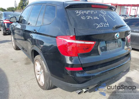 2017 BMW X3 Sdrive28I from USA, damaged, VIN 5UXWZ7C36H0X43142